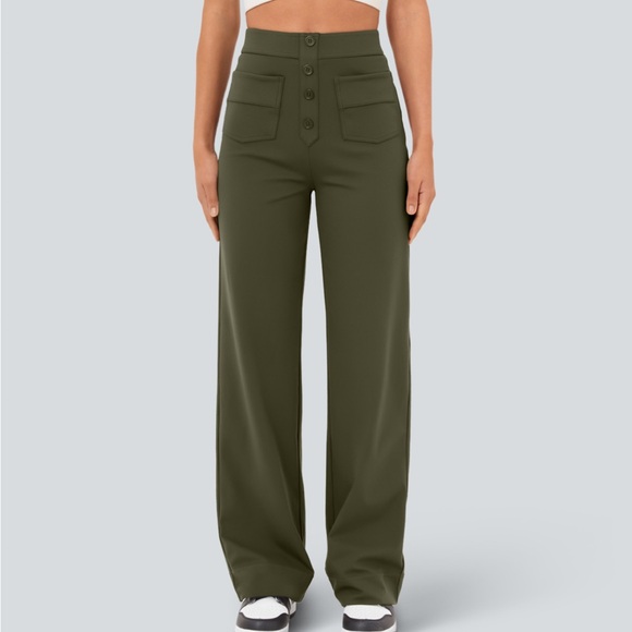 Olive Green Halara Pants (brand new) - Picture 3 of 4